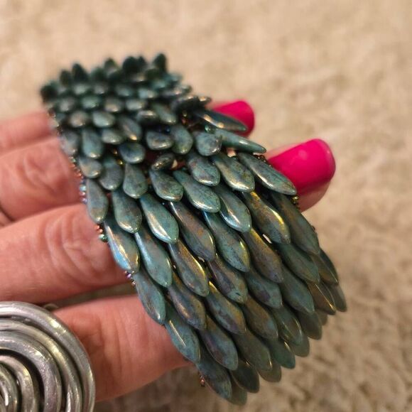 Snake Bracelet Beaded Unique - Picture 2 of 11